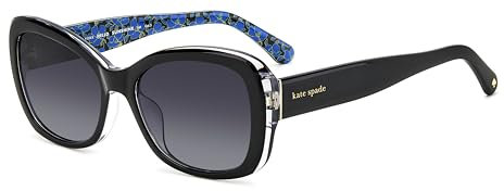 Kate Spade Unisex Elowen/G/S 807 55/17/140 Sonnenbrille Damen Sunglasses, 807/9O Black, 55