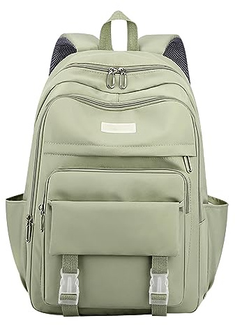 Rucksack Teenager Mädchen Schulrucksack Mädchen Teenager Rucksack Schule Schultasche Damen Primary School Bag Backpack Uni Rucksack Groß Jugendliche Mädchen Schulrucksack Oberstufe Mädc Schoolbag Grün