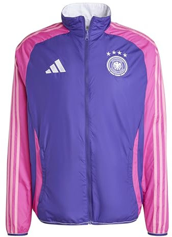 adidas Herren Deutschland 2024 Anthem Jacke Oberbekleidung, Team Collegiate Purple/Semi Lucid Fuchsia/White, M