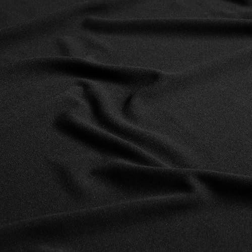 Verdunklungsstoff BLACK OUT Meterware 220g/m² Vorhangstoff lichtundurchlässig blickdicht Gardinen Sonnenschutz Lichtschutz Sichtschutz (Schwarz)