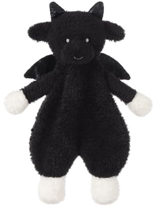 Apricot Lamb Schwarz Drache Schmusetuch Schnuffeltuch Kuscheltier 26cm