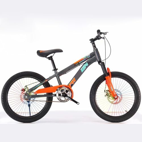 Mountainbike Kinderfahrrad 20 Zoll 22 Zoll Carbon Steel Bike Doppelscheibenbremse Rosa Rot Blau Orange C,22 inches
