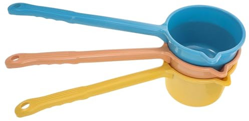 OFFSCH Louche à Eau Cuisine, Lot De 3 Pièces, Longue Poignée, En Plastique Pp Solide, Polyvalente Pour Humidifier Les Plantes, Laver Les Fruits Et Usage Salle De Bain
