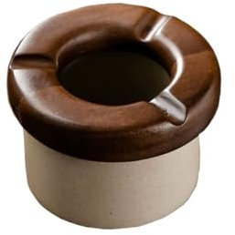 TCDHICY Aschenbecher Keramik-Aschenbecher aus Holz mit Deckel, Tisch-Aschenbecher for drinnen und draußen, Dekoration, Aschenbecher for Büros, Restaurants, Balkon, Gärten usw Desktop-Aschenbecher