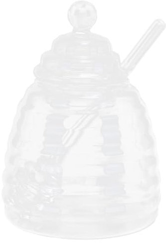 Cabilock Tarro De Miel Para El Hogar Con Tapa Juego De Tarros De Vidrio Para Miel Dispensador De Jarabe Fácil De Identificar Alimentos