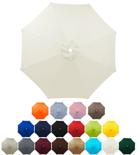 PYCJNFC Toile de Rechange imperméable pour Parasol de Jardin UV50+ 0 m, Compatible avec Les parasols déportés à 6/8 Baleines, Disponible en Tailles 0 m, 3 m, 5 m et 7 m.