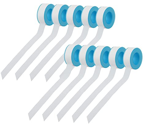 JUMPLAWN 10 Rolls Sealing Tape Multipurpose Seal Tapes for Practical Plumbing and Needs