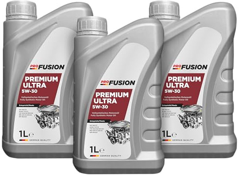ProFusion Aceite 5W-30 C3 para Motores Gasolina y Diésel – Lubricante Sintético para Coche LongLife – Pack de 3 x 1L = 3L