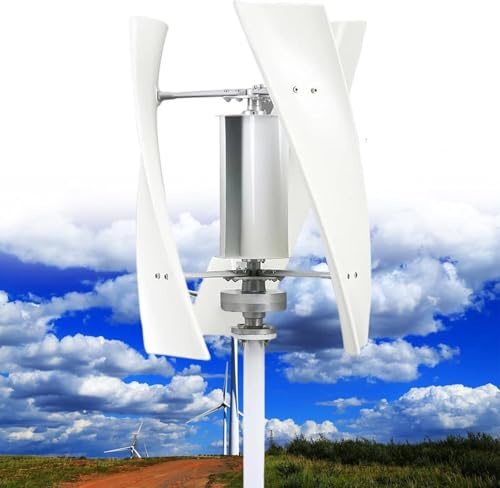 Aerogeneradores, Turbina eólica de eje Vertical 16000W 20000W 12V 24V 48V 220V Turbina Eólica Vertical Kit Completo,Generador De Viento Con Controlador, Generador energía eólica Kit(20000W,24V)