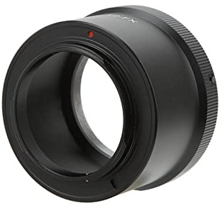 ANGGREK T2-FX-Adapterring, Objektivadapter aus Aluminiumlegierung für T2-Mount-Objektive, Kompatibel mit Fuji FX-Kameras, Reibungslose Installation und Manueller Fokus