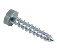 Diamwood - Tirefond bois tête hexagonale 5 x 40 mm Zingué - Boite de 200 pcs - DIAMWOOD TIR0504002B