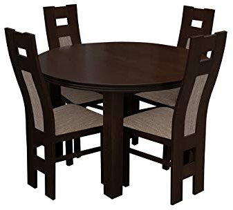 Mirjan24 Esstisch Stuhl Set RB36 Essgruppe, Tischgruppe, Sitzgruppe Esstischgruppe, Esszimmergarnitur (Nuss, Lawa 02)