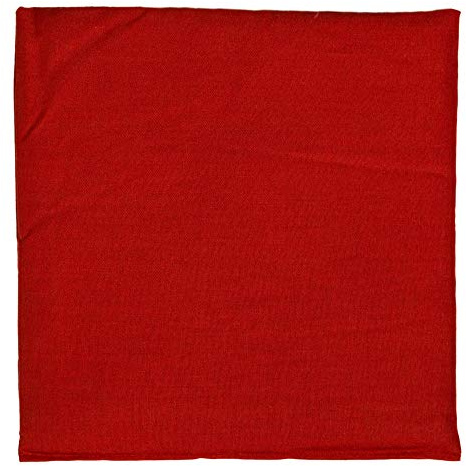 Cojín de semillas de colza, 19 x 19 cm, color rojo, pequeño como cojín de calor y frío