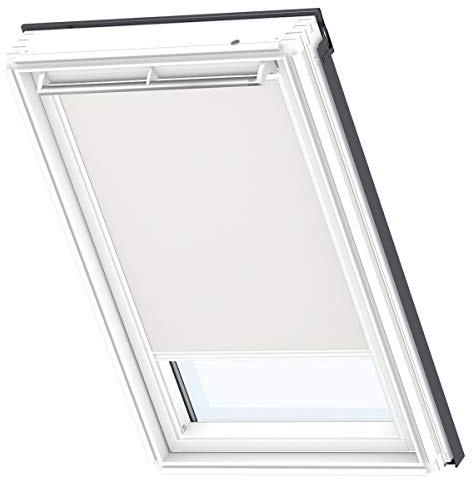 VELUX Original Dachfenster Verdunkelungsrollo, mit weißer Führungsschiene, Hellbeige, für SK08