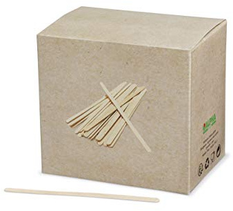 Carton de 10 000 agitateurs bois 110 mm