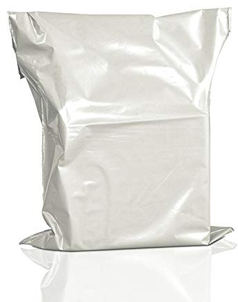Weiße Versandtaschen aus Kunststoff, selbstklebend, 55,9 x 76,2 cm, 50 Stück