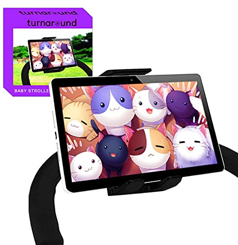 Turnaroundtech Soporte Tablet Carrito Bebe - Compatible con Todos los tamaños de Tablets y Carritos de Bebe
