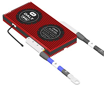 Daly BMS 8S LiFePO4 24V 200A, Placa Protección, para Bateria 18650, Bateria Litio 3.7v, con Equilibrio, NTC, para Almacenamiento de Energía Solar en el hoga, Inversor