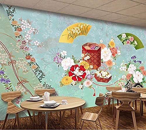 3D Fleur De Cerisier Style Japonais Fleur Plante Papier Peint Photo Motif Murale Maison Chambre Affiche Décoration - Pour Salon Bureau Chambre Salle À Manger Amovible Stickers Mura 200 x 150 cm (LxH)