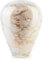 Terroso - Vase - Verre Blanc soufflé à la Bouche - Aspect Luxueux, élégant et stylé - 27 cm de Haut - Aspect marbre - Vase à Fleurs