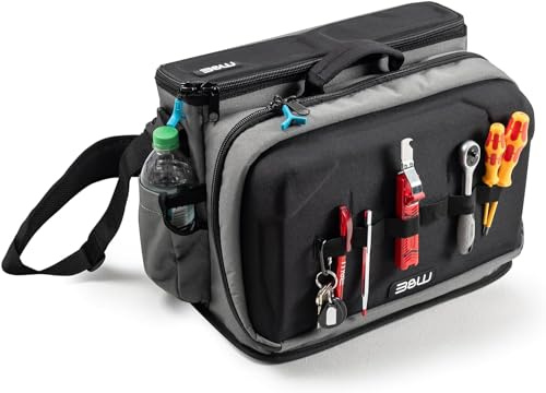B&W Werkzeugtasche tool.bag TEX.223 (textile Werkzeugtasche / Gürteltasche, Polyester strapazierbar, inkl. Schultergurt, Volumen 22,3 l, Innenmaße 415x110x255 mm) ohne Werkzeug, 116.70 | Widerstandsfähige Servicetasche mit Tragegriff, Schultergurt und Dokumentenfach, Lieferung ohne Werkzeug