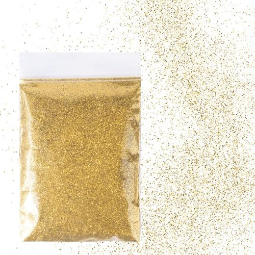 MHDUYEG Gold Glitzerpulver Zum Basteln Und Verzieren Von Karten Und Nägel Dekoration Malerei