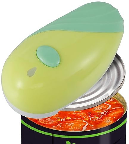 Electric Can Opener Electric Tin Openers for Arthritic Hands, No Sharp Edges Automatic Can Open with One Touch Switch, Tin Opener Electric Portable Can Opener, Safe & Easy, Suitable for Most Cans