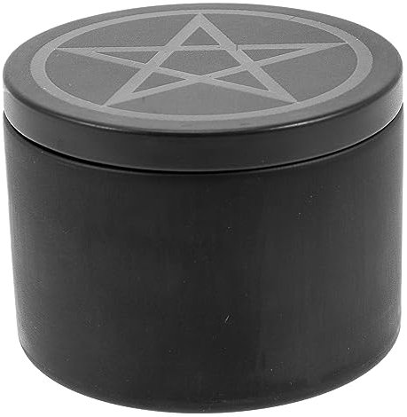 SEWACC Star Pattern Tin Storage Box 8x6cm Metal Candy Jar Cookie Container Multipurpose Packaging Box for Home Organization and Small Item Storage