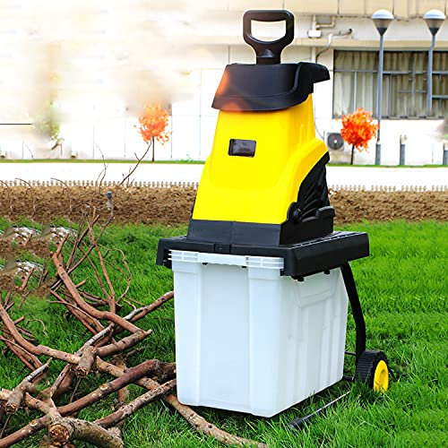 XCSCUK Trituratore da Giardino, trituratore Elettrico Domestico con Funzione di Raccolta, Adatto per Prato, Fattoria (60M)