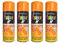 DIOXSTAR Orange Gloss Spray Paint, Quick Drying Paint, All Purpose Spray Paint for Metal, Wood, Plastic, Interior & Exterior Use, Easy to Use, 400ml (4 PCS)