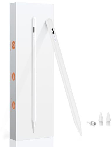 Variglas Pencil for iPad - 2018-2025 15 Minutes Fast Charging, Palm Rejection,Tilt Sensitivity, Stylus Pen Compatible with iPad Pro 11/12.9/13, 11/10/9/8/7/6th Gen, Air 3-6, Mini 5/6