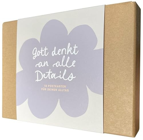Gott denkt an alle Details: 18 Postkarten für deinen Alltag (Stennie Studio)