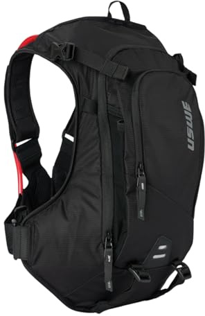 USWE MTB Hydro Hydration Pack con Sacca di Idratazione - Zaino per l'Idratazione per Ciclismo, Mountain Bike, E-MTB e Gravel Riding, Zaino con Sacca di Idratazione (12L, Nero Carbonio)
