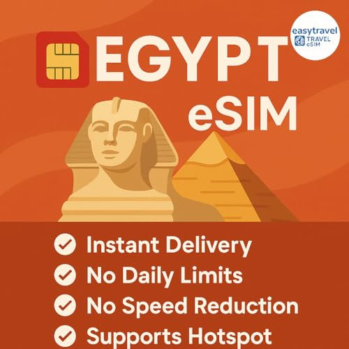 Ägypten eSIM 5G High-Speed-Daten unterstützt Hotspot 30 Tage 3 bis 20 GB E-Mail-Lieferung (20 GB für 30 Tage)