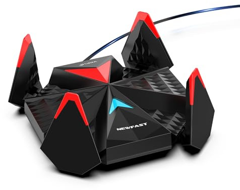 NEWFAST AXE5400Mbps Gigabit USB 3.0 WiFi 6E Dongle (6G/5G/2.4G) Wireless Adapter WiFi 6E Adapter for PC, 4XHigh Gain Antennas, Wireless Dongle Support Windows 10/11 ONLY,Beamforming Technology