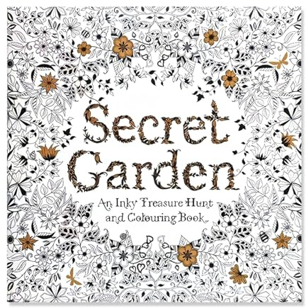 LEBKFT Livres de coloriage pour adultes, 48 pages, fleurs, arbres, maison et animaux, livre de coloriage pour soulager le stress avec papier épais double face pour homme et femme (jardin secret)