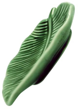 Garneck Piatto Portagioie Ceramica Foglia Verde Elegante Vassoio Multifunzione per Anelli Bracciali Orecchini Resistente e Decorativo per Casa e Regalo