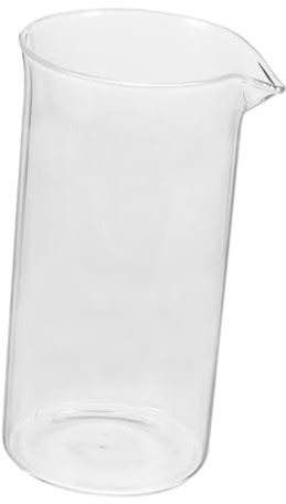 ANDRESLAD Gobelet Verre de Rechange pour Cafetière à Piston Verre Résistant Chaleur Accessoire Espresso Shots Facile à Nettoyer et Entretien Rapide