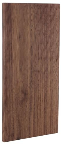 Vaguelly Planche de Bois Dur en Noyer Marron 11,8x5,9x1cm, Matériau Polyvalent Facile à Couper et Poncer pour Décoration Maison et Plaques Commémoratives
