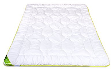 Bettdecke Ganzjahres Steppbett Baumwolle Bambus Steppdecke Leichte Schlafdecke für Allergiker Weiß 135x200 155x200 180x200 220x200 Waschbar 60 Grad Premium Qualität Öko-Tex Standard (180x200 cm)
