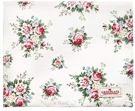 GreenGate Tablecloth Aurelia White 150x150cm