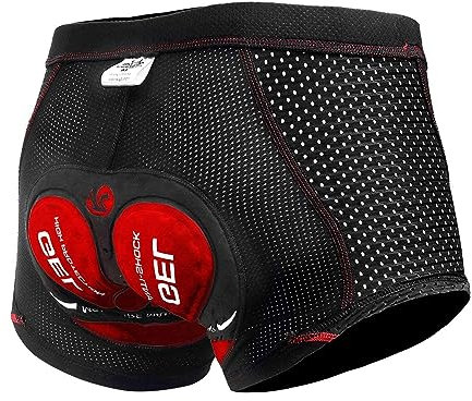X-TIGER Montagne Cyclisme Shorts Velo avec Sweat Absorbent Volatility Fast Drying Padded 5D Gel pour Homme Femme