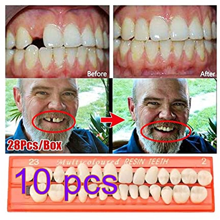 Kuashidai 28 pz/set di denti in resina modello durevole protesi universale resi denti finti, protesi completa