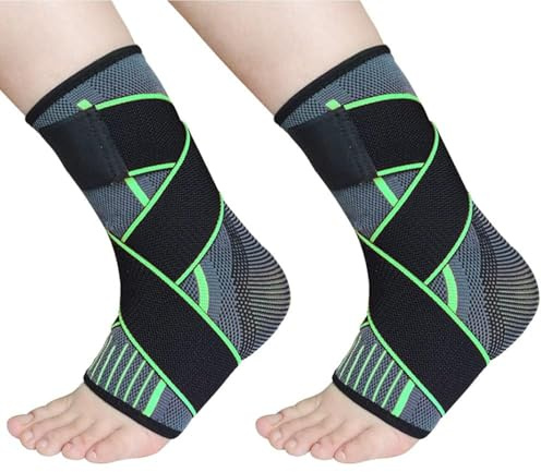 TOFBS Chevillière Compression Bandage Élastique Maintien Cheville Protection Articulation Soutien Réglable Stabilisateur Malléole
