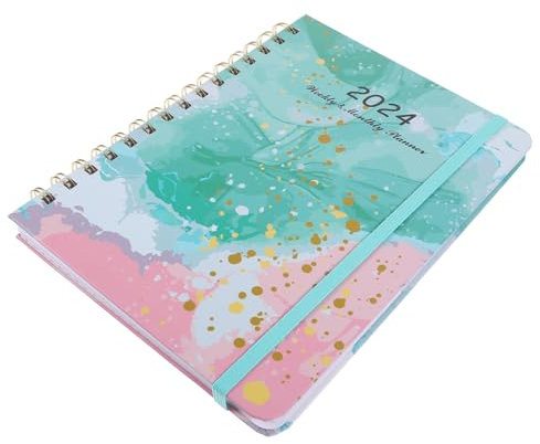 STOBOK Monats-planer Kalenderbuch Monatsplaner Kalender Multifunktions-planer-organizer Notizbuch Tragbarer Akademischer Planer Für Büro Und Schule Hochwertiges Und Aluminiumlegierungen