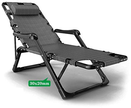 Robuster Chaiselongue-Stuhl für den Außenbereich, faltbar, ohne Schwerkraft, zusammenklappbar, Bräunungs-Liegestühle, Liegestuhl, robust, für Terrasse, Pool, Deck, Balkon, Strand, Rasenmöbel