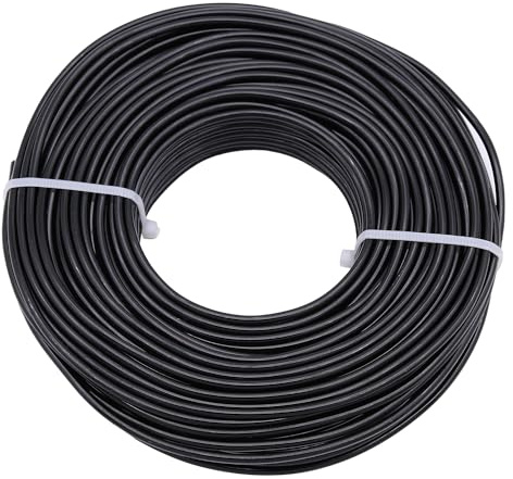 Uxney Schmuckdraht,3mm Dicke Aluminium Basteldraht, Schmuckherstellungsdraht, Metalldraht für Bastelarbeiten, Aluminiumdraht, Draht, DIY, Metallhandwerk, Kunstdrähte (Schwarz, 30Meter)