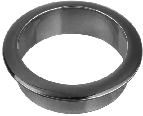 QUARKZMAN Passe Cable Bureau 1 Pcs 1.97 Pouce (50mm) Passe Fil Bureau en Nylon, Cache-Trou de Câble en Plastique, Organisateur de Câbles et Cordons pour Armoire de Bureau, Noir