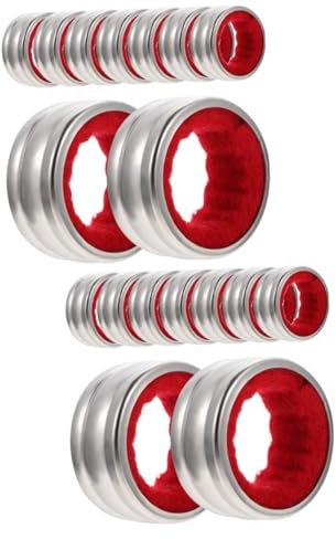 Amosfun 18 Stk Flaschentropfkragen edelstahlringe flaschenbürste Weinaccessoire Weintropfstopp Tropfenfänger für Wein Kragenring Ringtropfstopper Flaschenhalsbänder aus Edelstahl Schwamm