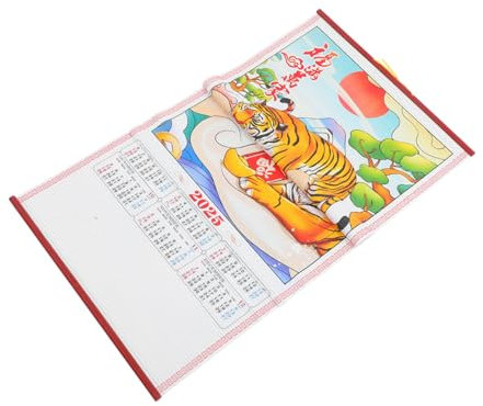 JEWEDECO Wandkalender Zum Aufhängen Monatskalender Mit Chinesischem Mondjahresdesign Schlangenjahreskalender Für Planung Klar Gedruckter Familienwandkalender Platzsparendes Wohnaccessoire